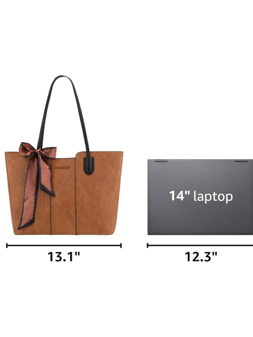 Fashion-Forward Vegan Leather Satchel - Amber Brown Tote with Spacious Interior